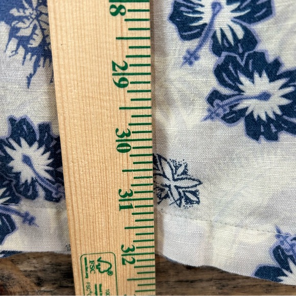 Columbia Aloha Shirt Mens XL Short Sleeve Linen Blend Button Up Hawaiian - Picture 6 of 8